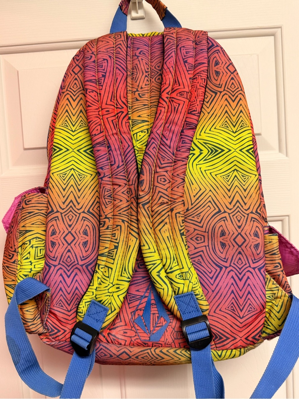 Colorful Geometric Gradient Volcom Backpack - Picture 2 of 7
